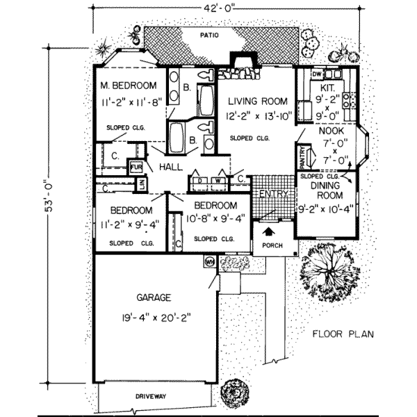 Traditional Floor Plan - Main Floor Plan #312-179