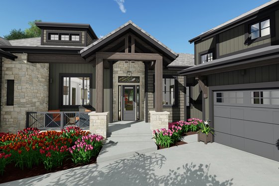 Exterior - Other Elevation for Farmhouse House Plan #1069-21 - 2 bed, 2.5 bath