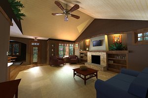 Exterior - Other Elevation 1 for Craftsman House Plan #51-519 - 3 bed, 2 bath