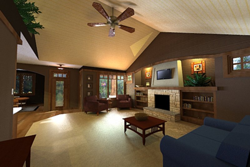 Dream House Plan - Exterior - Other Elevation 1 for Craftsman House Plan #51-519 - 3 bed, 2 bath