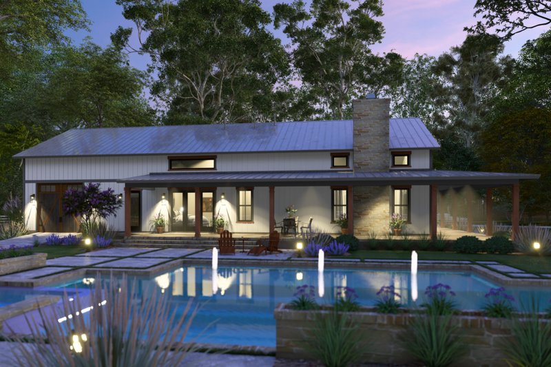 House Blueprint - Exterior - Other Elevation 6 for Barndominium House Plan #120-282 - 3 bed, 3 bath