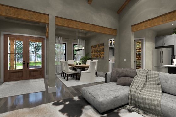 Interior - Family Room 1 for Cottage House Plan #120-287 - 3 bed, 2.5 bath