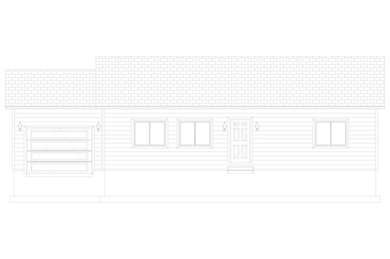 Exterior - Front Elevation 4 for Bungalow House Plan #1060-279 - 2 bed, 1 bath