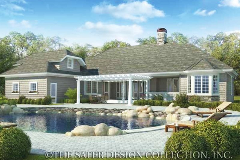 Home Plan - Exterior - Rear Elevation for Ranch House Plan #930-245 - 3 bed, 2 bath