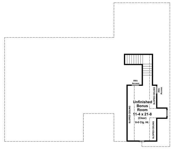 House Blueprint - Farmhouse Floor Plan - Upper Floor Plan #21-512