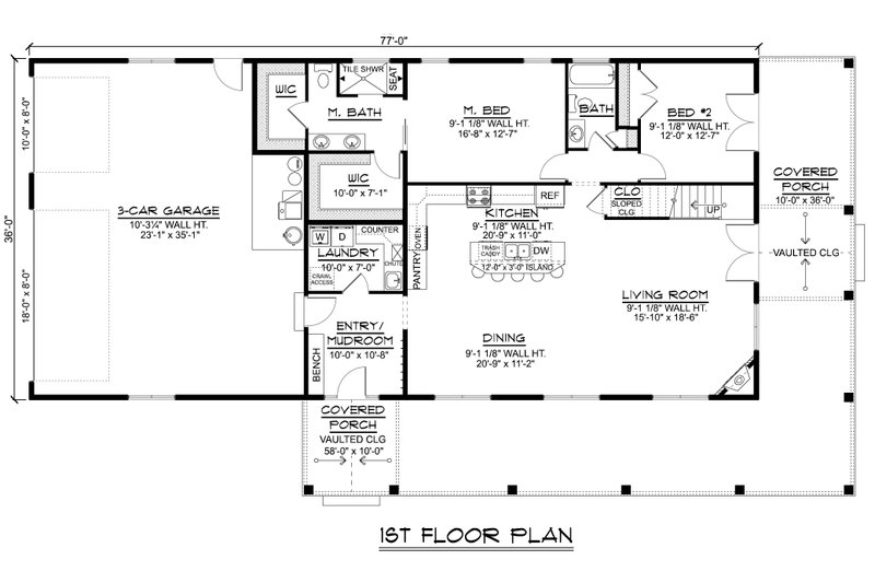 House Design - Floor Plan - Main Floor for Farmhouse House Plan #1064-516 - 7 bed, 4 bath
