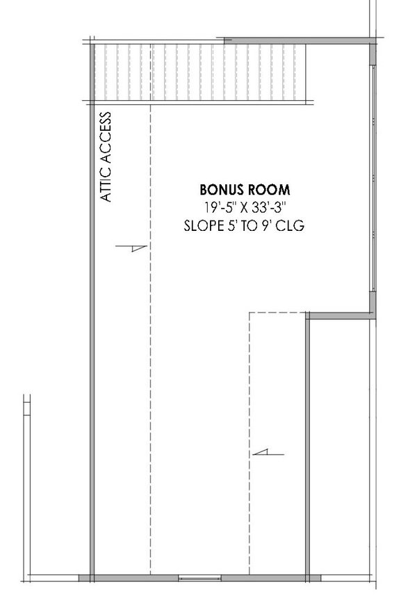 Modern Floor Plan - Upper Floor Plan #1096-28