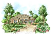 Mediterranean Style House Plan - 3 Beds 3 Baths 3154 Sq/Ft Plan #27-101 