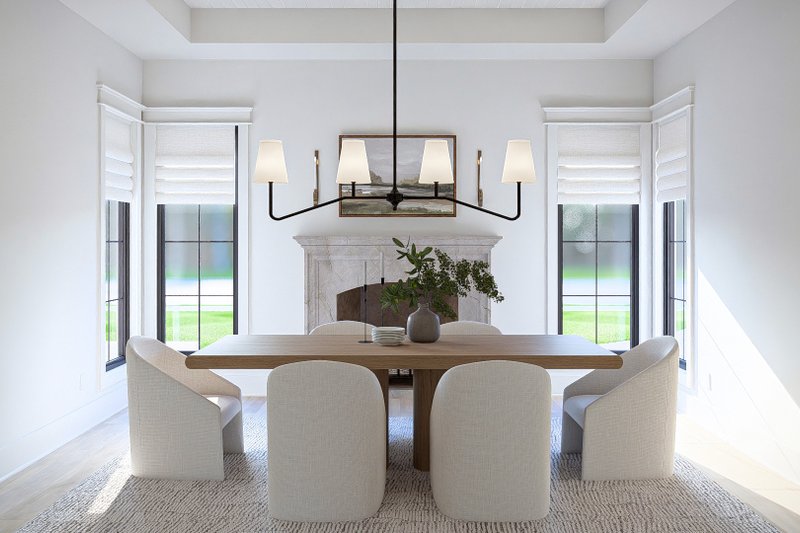 House Blueprint - Interior - Dining Room for Cottage House Plan #455-774 - 3 bed, 2.5 bath