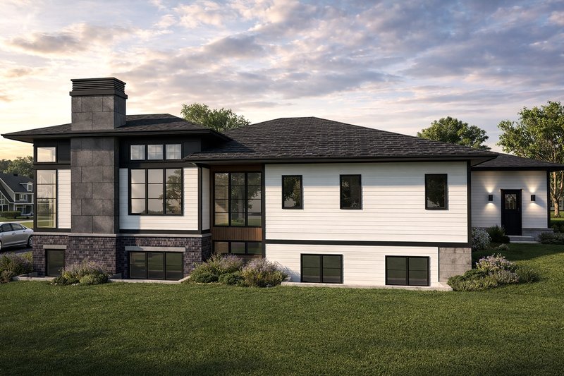 Architectural House Design - Exterior - Rear Elevation for Modern House Plan #928-394 - 4 bed, 3.5 bath