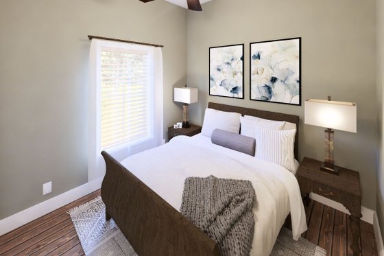 Interior - Bedroom for Cottage House Plan #44-307 - 2 bed, 1 bath