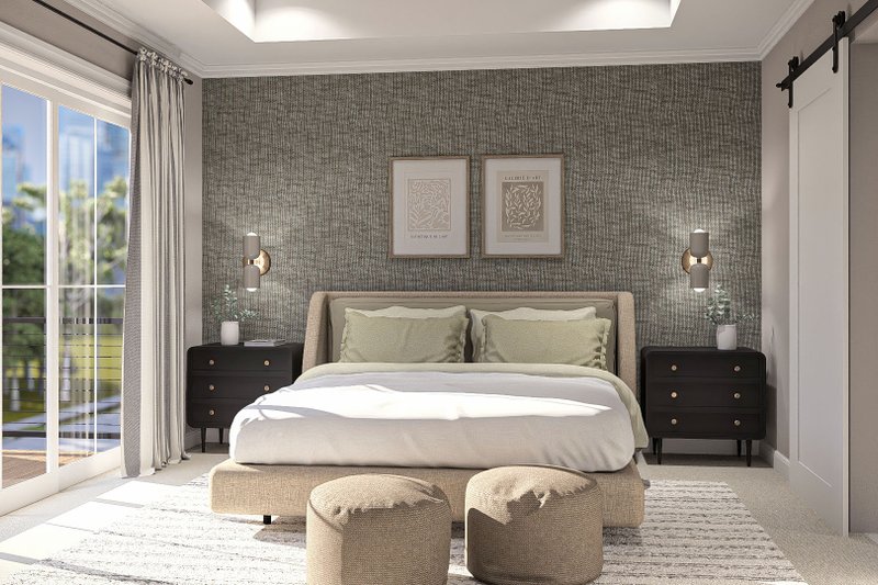 Home Plan - Interior - Master Bedroom for Farmhouse House Plan #455-409 - 3 bed, 2.5 bath