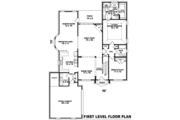 European Style House Plan - 3 Beds 3 Baths 2970 Sq/Ft Plan #81-1059 
