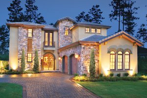Exterior - Front Elevation Dream House Plan - Mediterranean Exterior - Front Elevation Plan #930-22