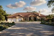 Country Style House Plan - 4 Beds 3.5 Baths 3076 Sq/Ft Plan #515-5 Exterior 