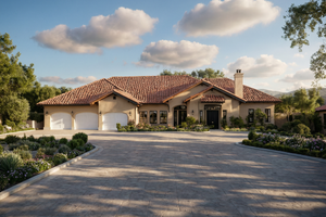 Country Exterior - Front Elevation Plan #515-5