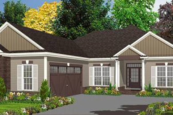 Exterior - Front Elevation for Traditional House Plan #63-153 - 4 bed, 2 bath