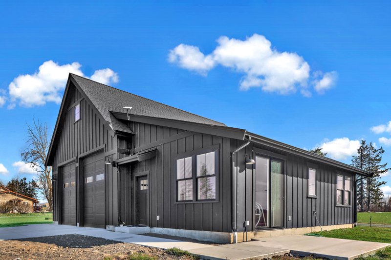 House Blueprint - Photo 4 for Barndominium House Plan #1070-120 - 1 bed, 1 bath