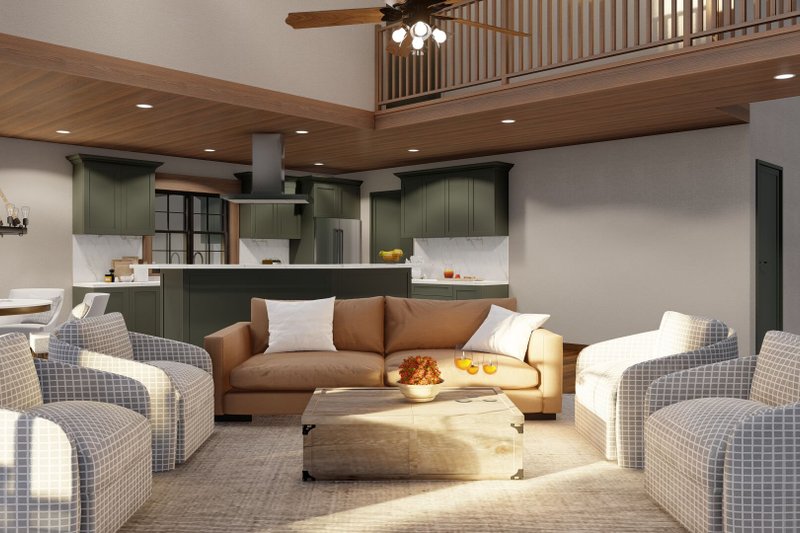 House Plan Design - Interior - Family Room for Craftsman House Plan #17-3429 - 4 bed, 5.5 bath