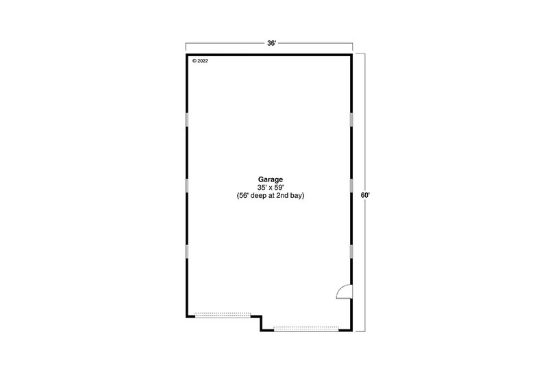 Dream House Plan - Floor Plan - Main Floor for Southern House Plan #124-1334, 0 bath