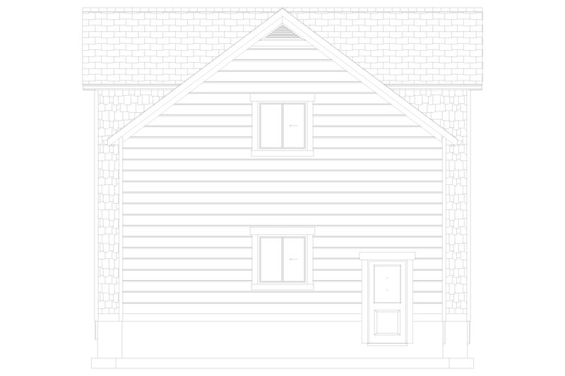 Home Plan - Exterior - Other Elevation 1 for Farmhouse House Plan #1060-110 - 1 bed, 1.5 bath