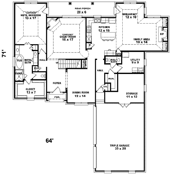 European Floor Plan - Main Floor Plan #81-561