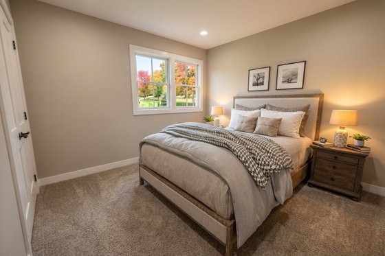 Interior - Bedroom 1 for Farmhouse House Plan #51-1528 - 3 bed, 2.5 bath