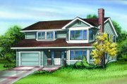 Traditional Style House Plan - 3 Beds 2 Baths 1396 Sq/Ft Plan #47-145 