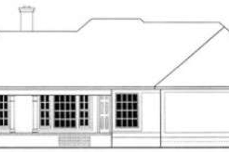 Dream House Plan - Exterior - Rear Elevation for Southern House Plan #406-231 - 4 bed, 3 bath