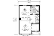 European Style House Plan - 2 Beds 1.5 Baths 1302 Sq/Ft Plan #25-2067 
