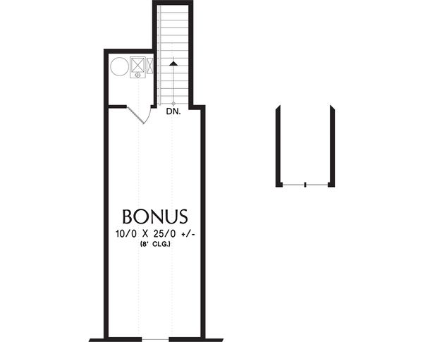 Craftsman Floor Plan - Upper Floor Plan #48-662