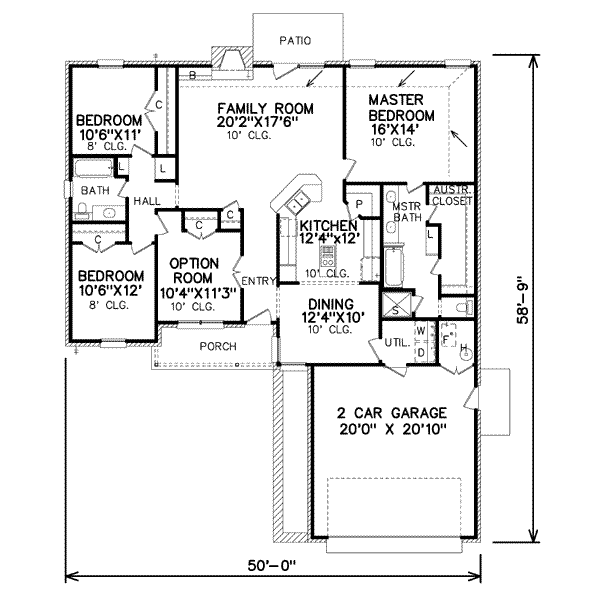 Traditional Floor Plan - Main Floor Plan #65-311