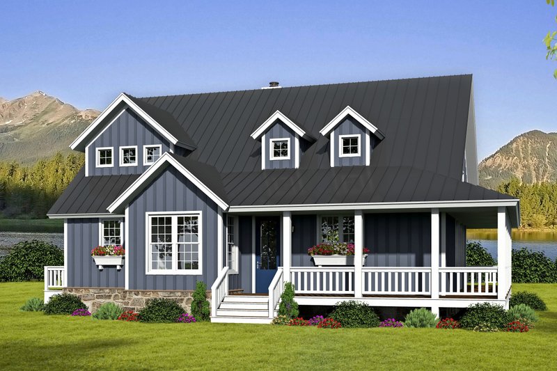 House Blueprint - Traditional Exterior - Front Elevation Plan #932-441