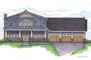 Craftsman Exterior - Front Elevation Plan #459-6