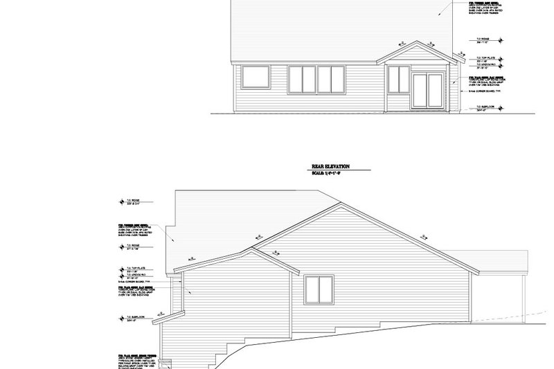 House Design - Exterior - Other Elevation 1 for Craftsman House Plan #53-685 - 4 bed, 2 bath