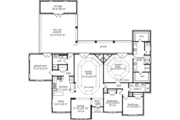 European Style House Plan - 4 Beds 3 Baths 2286 Sq/Ft Plan #69-110 