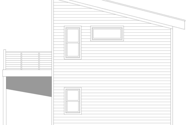 Home Plan - Exterior - Other Elevation 1 for Southern House Plan #932-1309 - 1 bed, 1 bath
