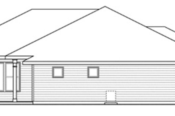 Exterior - Other Elevation for Ranch House Plan #124-856 - 4 bed, 3 bath
