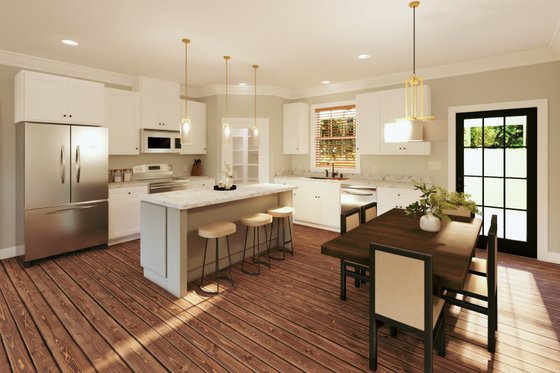 Interior - Kitchen for Farmhouse House Plan #44-290 - 3 bed, 2 bath