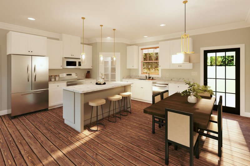 House Plan Design - Interior - Kitchen for Farmhouse House Plan #44-290 - 3 bed, 2 bath