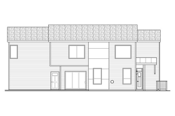Exterior - Other Elevation for Modern House Plan #124-922 - 4 bed, 3 bath