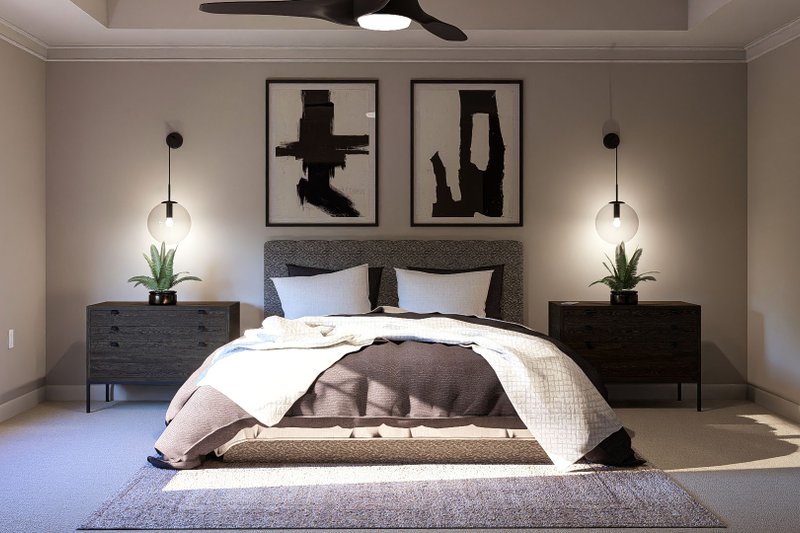 Home Plan - Interior - Bedroom 1 for Farmhouse House Plan #455-387 - 3 bed, 2.5 bath