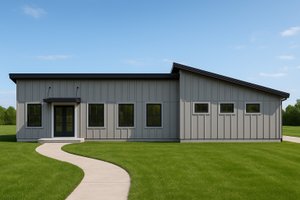 Architectural House Design - Modern Exterior - Front Elevation Plan #112-297