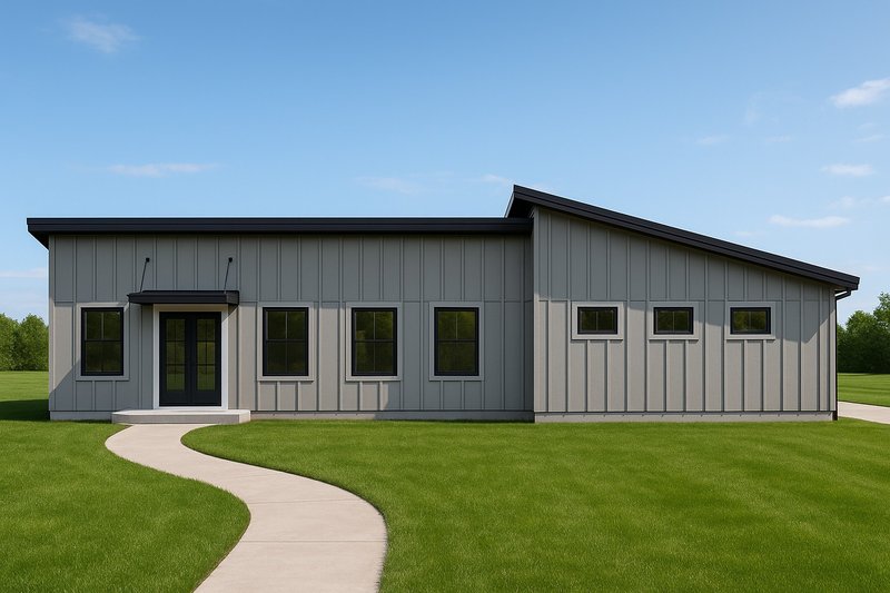 Architectural House Design - Modern Exterior - Front Elevation Plan #112-297