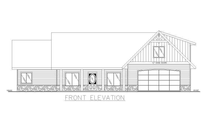Home Plan - Exterior - Front Elevation 3 for Craftsman House Plan #117-990 - 3 bed, 3 bath