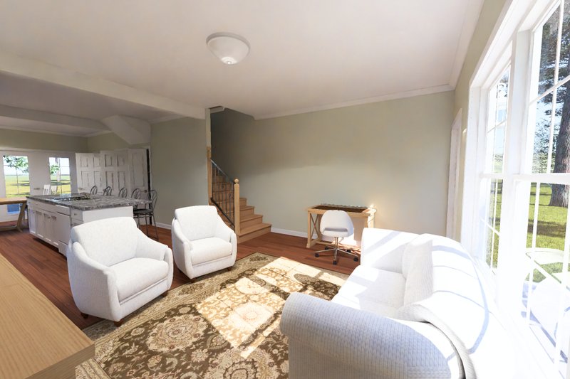 Home Plan - Interior - Family Room 2 for Cottage House Plan #513-2487 - 2 bed, 2.5 bath