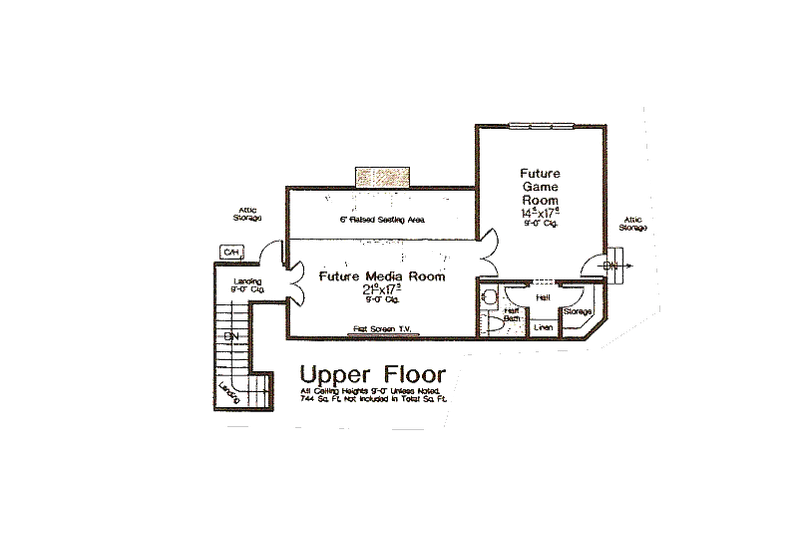 Home Plan - Floor Plan - Other Floor for European House Plan #310-981 - 3 bed, 3.5 bath