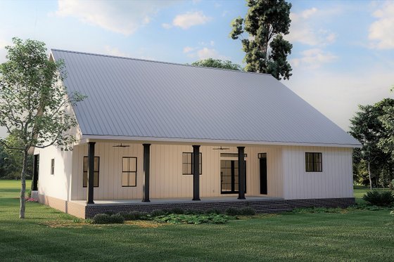 Exterior - Other Elevation 1 for Country House Plan #44-254 - 3 bed, 2 bath