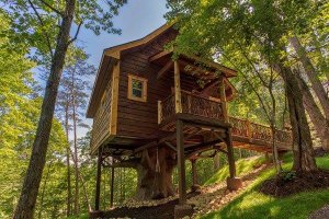 Exterior - Front Elevation 3 for Cabin House Plan #123-115 - 1 bed, 1 bath