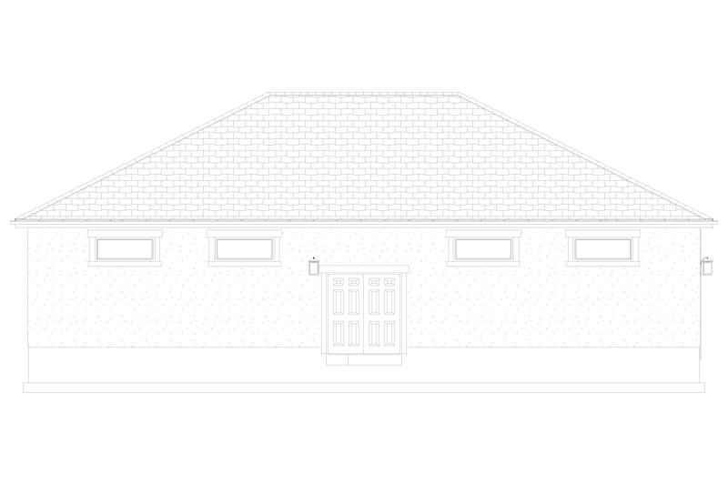 Architectural House Design - Exterior - Other Elevation 3 for Traditional House Plan #1060-79, 1 bath